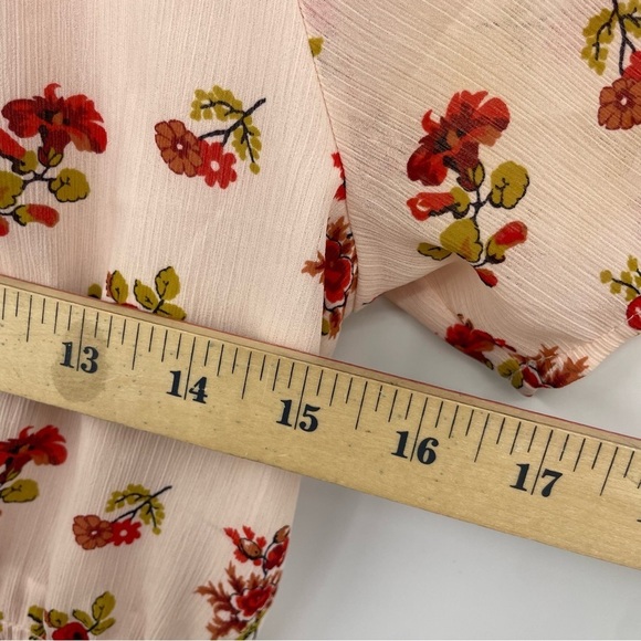 Madewell Tie-Sleeve Ruffle-Waist Midi Dress in Countryside Blooms Sz 00 - Picture 7 of 11